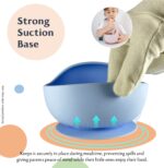 Lily-Tots-LilyTots-Silicone-Silicon-Feeding-Tableware-Set-Bowl-Spoon-Fork-Utensils-Meal-Food-Baby-Babies-Child-Kid-Little-one-Toddlers-Self-Weaning-Neo-Wave-NeoWave-Retail-Baby-Blue